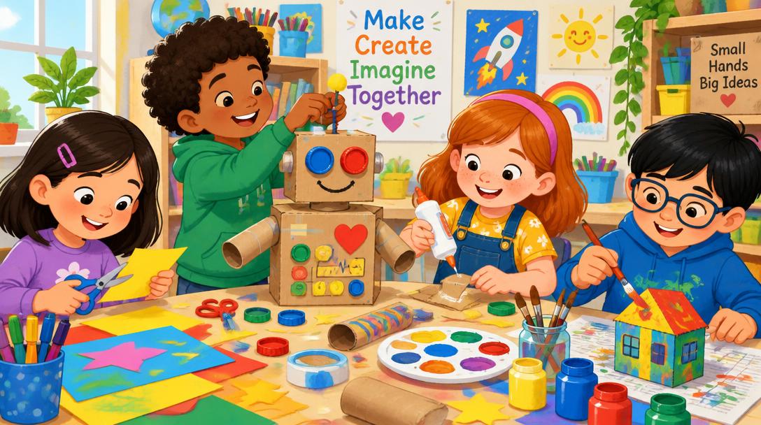 Children enjoying Crafts & making