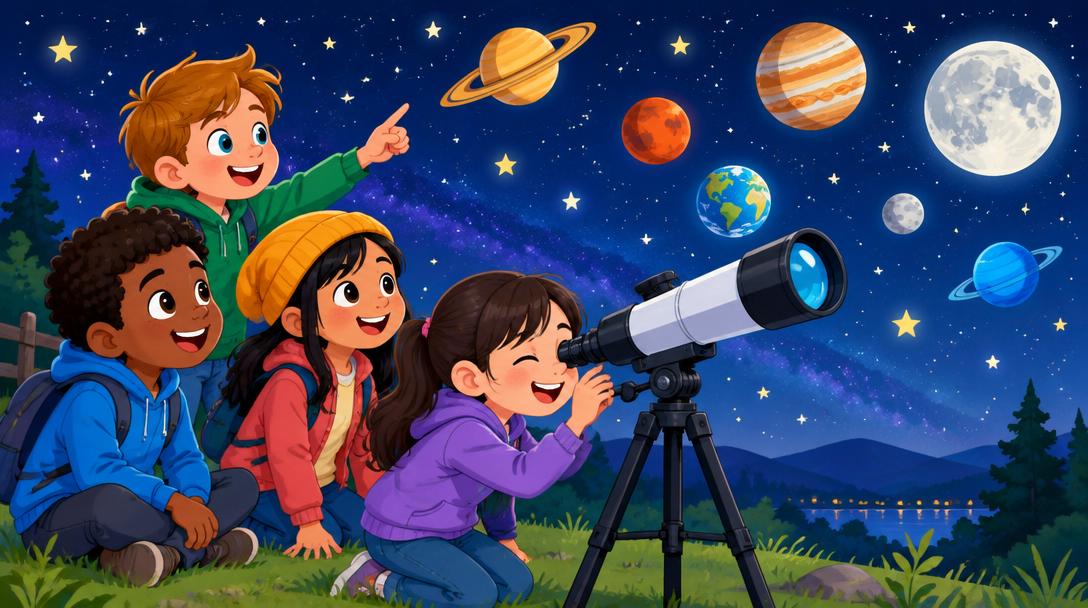 Children enjoying Space & stars